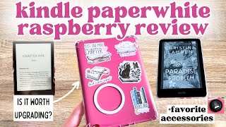 KINDLE PAPERWHITE RASPBERRY 2024 REVIEW! Should you upgrade? #kindlepaperwhite #kindle #kindlereview