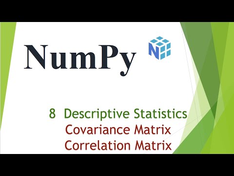 Python Numpy Covariance Matrix