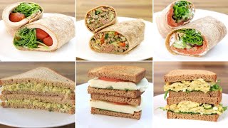 8 טורטיות וכריכים בריאים