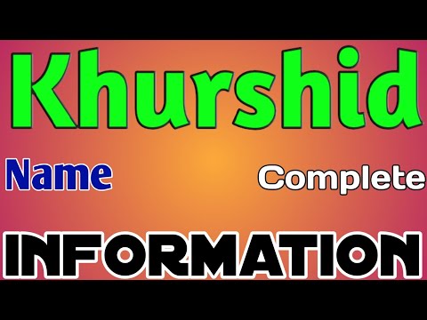 Khurshid Name Meaning | Khurshid Naam Ki Rashi | Khurshid Name Full Details | The Secret of Name