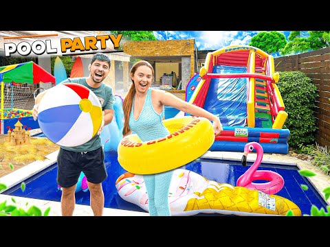 FIZEMOS UMA FESTA NA PISCINA DA NOVA MANSÃO!! A MELHOR FESTA DE TODAS!!