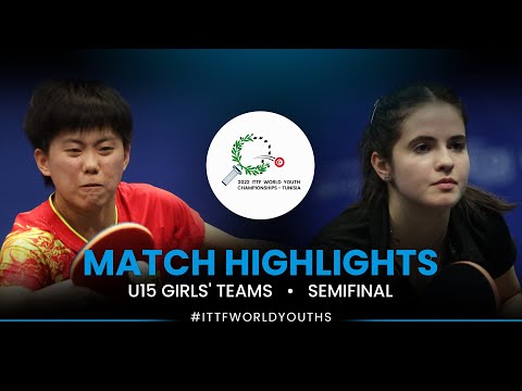 Gao Yuxin vs Cristina Singeorzan | U15 Girls' Teams Semifinal | ITTF World Youth Championships 2022