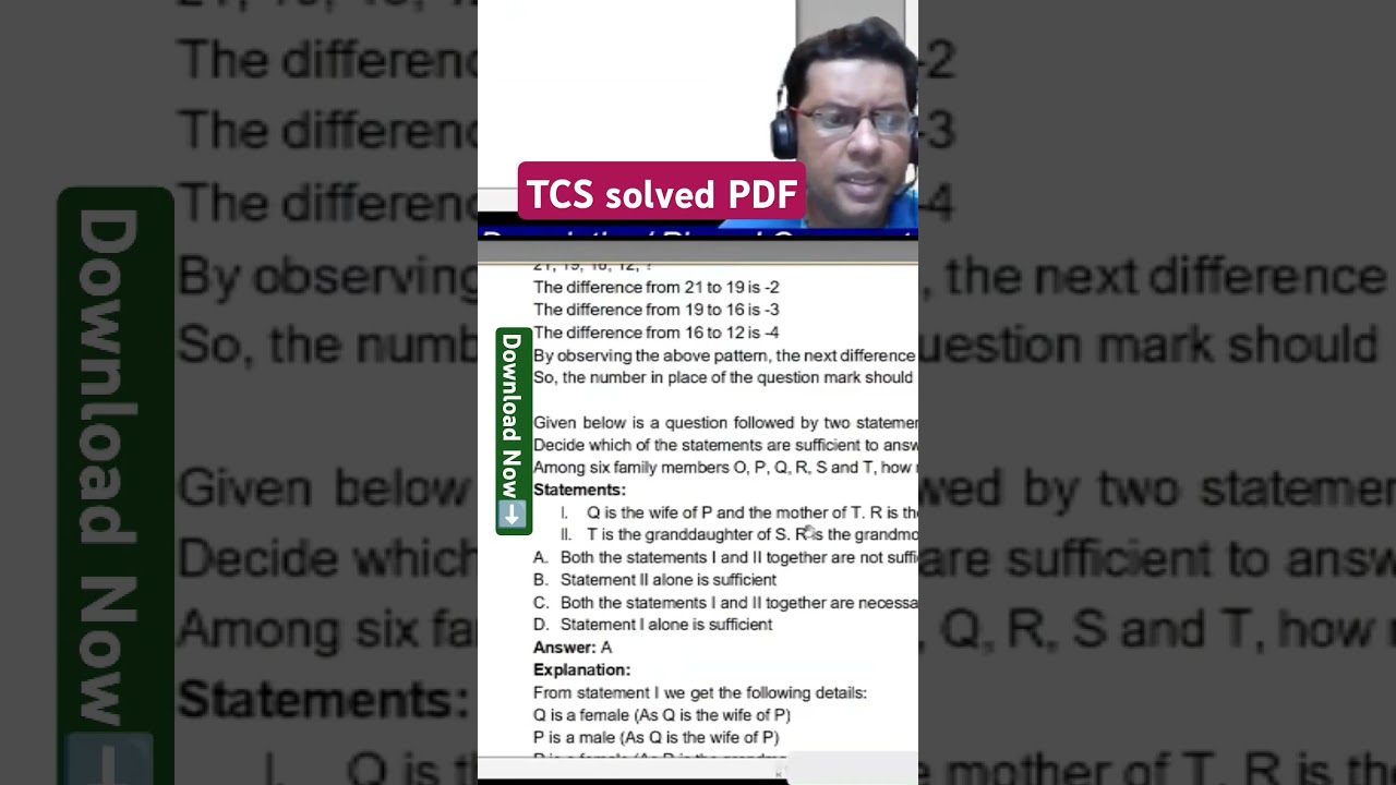3/n Solved Aptitude Questions TCS NQT & TCS Ninja PDF 2024| Aptitude questions & answers TCS #tcsnqt