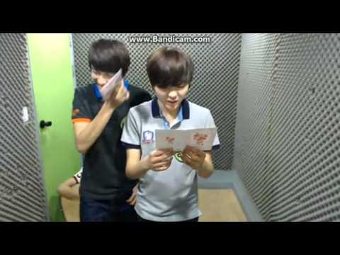 130508 SEVENTEEN TV Seungkwan reading letter (Crying)