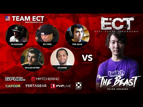 Street Fighter V Exhibition: ECT 2016 Day 1 - Daigo Umehara v Team ECT