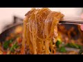 [5min] One Pan Sweet Potato Noodles, Japchae (Quick version)