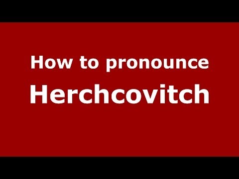 How to pronounce Herchcovitch (Brazilian Portuguese/Brazil)  - PronounceNames.com