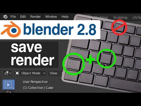 How to render and save an image in Blender 2.8 Eevee - Beginner Tutorial