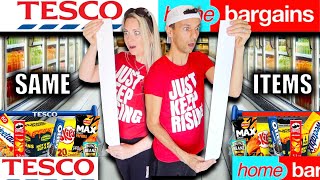 WOW! We bought IDENTICAL ITEMS from TESCO & HOME BARGAINS! Shocking PRICE COMPARISON