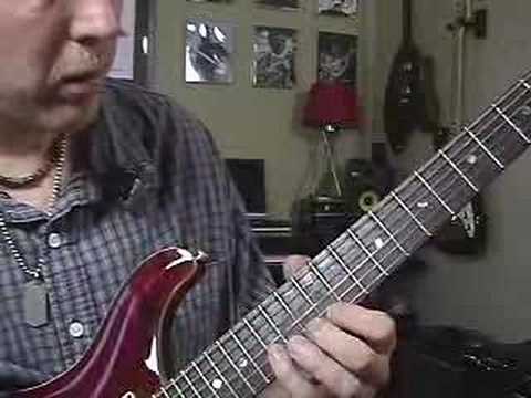 Guitar Lesson on fretboard tapping tap along scales
