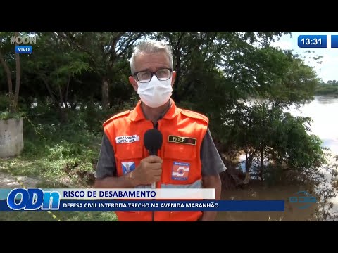 Defesa Civil interdita trecho da Avenida Maranhão por risco de desabamento 20 01 2022