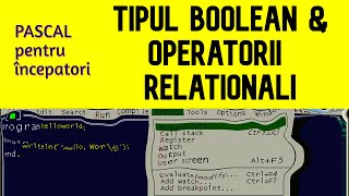 Tipul de date boolean 