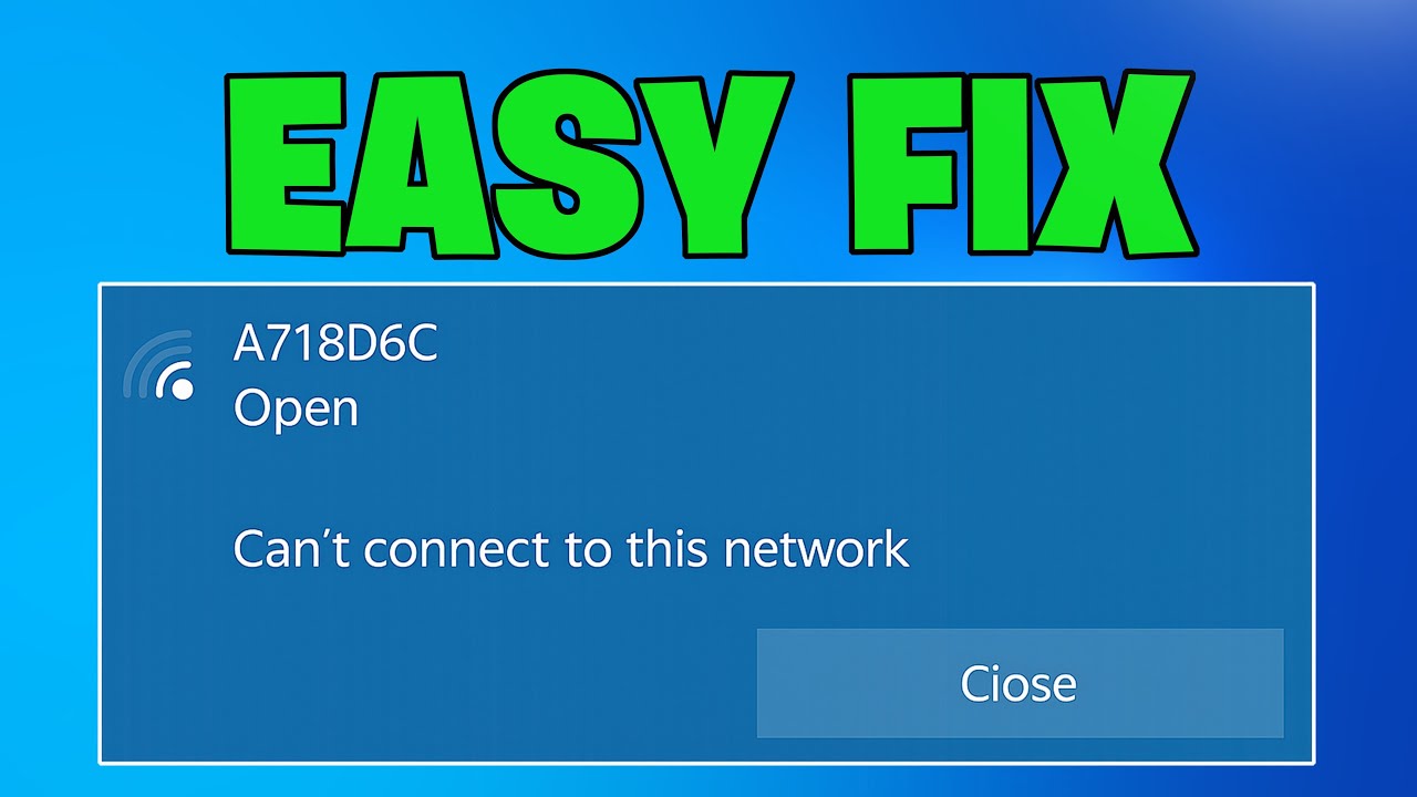 How To Fix Can’t Connect To This Network (Fix Wireless Connection) NEW 2026✅