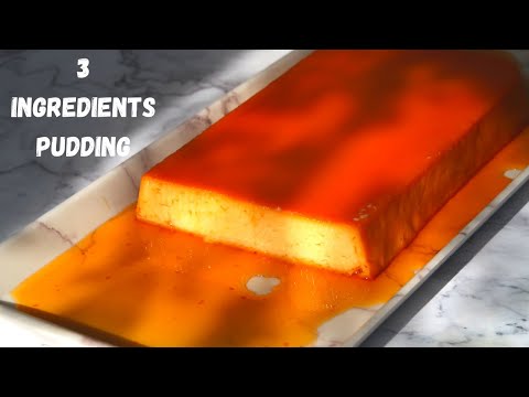 3 ingredients pudding recipe | Easy pudding recipe | How to make pudding