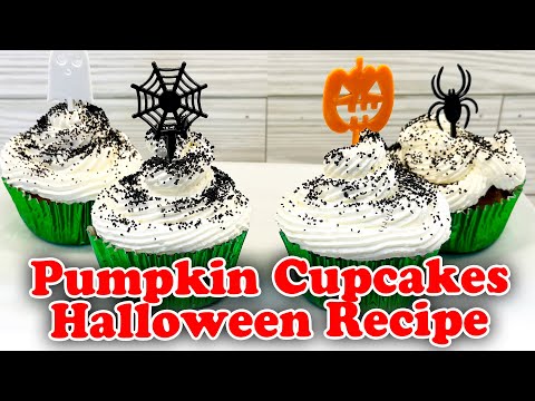 Pumpkin Cupcakes | Halloween Recipe | Homemade