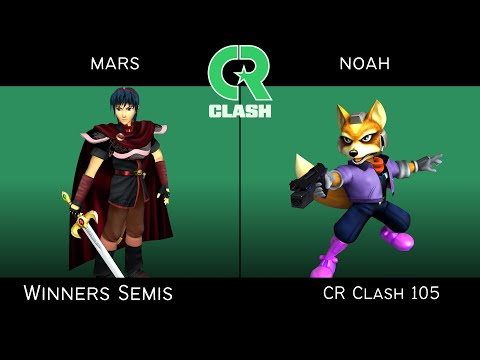 CR Clash 105 Winners Semis - mars (Marth) vs noah (Fox) - SSBM