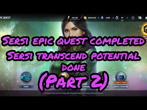 Sersi Epic Quest Completed|Eternals Epic Quest|Sersi Transcend Potential Complete|MFF (Part 2)