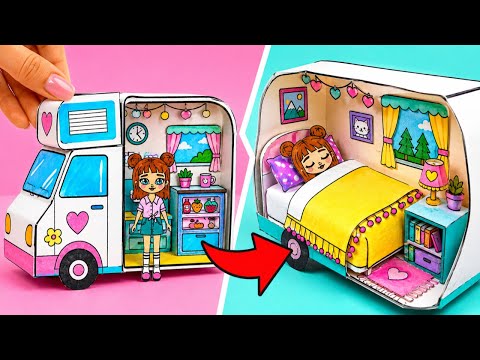 🏕️✨ We Built the CUTEST Paper Doll Camper Ever! 💖