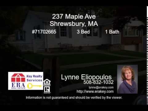 237 Maple Avenue Shrewsbury MA 01545 Real Estate for Sale - Single Family Home