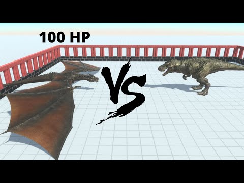 100 HP Dragon Vs Every Unit ARBS | Animal Revolt Battle Simulator