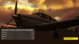 MSFS - Beechcraft V35B Bonanza - KOLD to KLRG (Night Landing)
