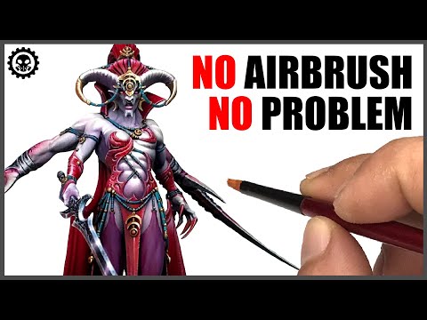HOW to Paint BIG Miniatures with NO Airbrush | Cuttlefish Colors Paint