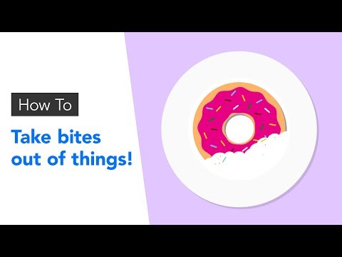 After Effects tutorial | Take bites out of food!