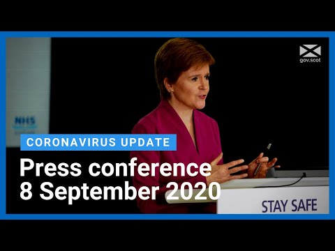 Coronavirus update from the First Minister: 8 September 2020