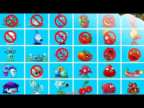 Random 30 RED vs BLUE Plants Level 1 vs Max vs M200   Who Will Win    Pvz 2 Plant vs Plant