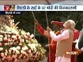 Saibaba centenary ceremony: After performing aarti, Prime Minister hoists flag at Shirdi shrine