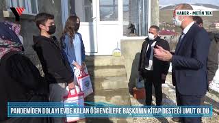 Pandemiden Dolayı Evde Kalan Öğrencilere Başkanın Kitap Desteği Umut Oldu - Yüksekova - Esendere
