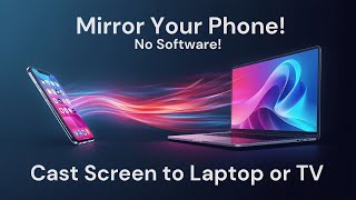 Mirror Your Phone Screen to PC or TV Wirelessly — No Apps Needed!