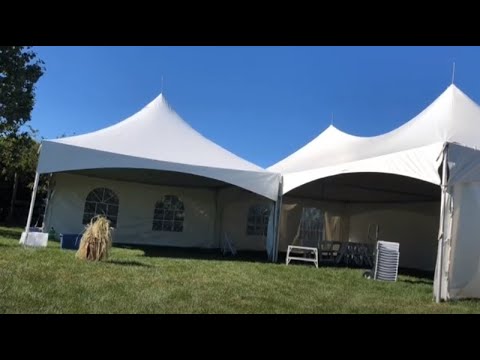 Solo Marquee Event Tent Take-down: 20x40 & 20x20 & Tables & Chairs