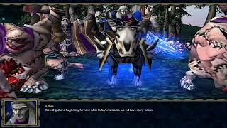 Warcraft 3 (Hard) - Destiny of Blood Elves Mission 1 - Retreat