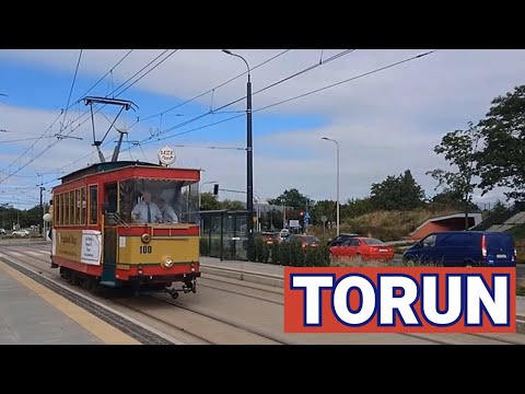 Tourist Tram Line in Toruń ( Poland )