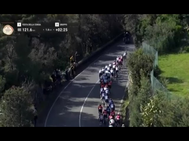 la milano sanremo davanti alla villa