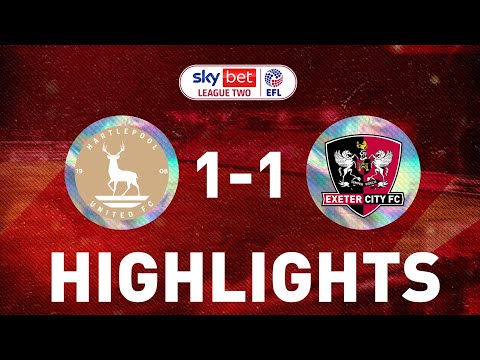 HIGHLIGHTS: Hartlepool United 1 Exeter City 1 (25/9/21) EFL Sky Bet League 2