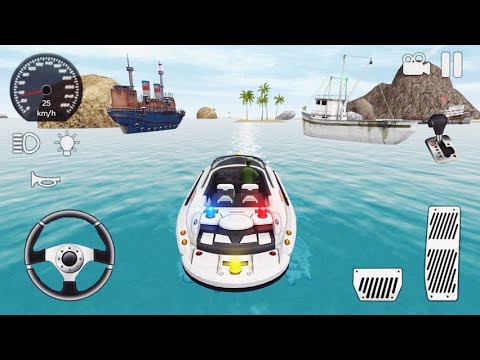 American Boat Coast Lifeguard Rescue - Driving Simulator Gameplay #1