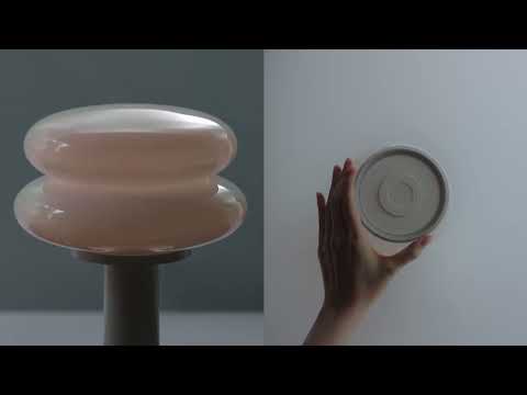 Snowman 15 Portable Lamp - White/ Ice Blue