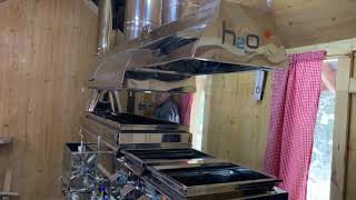 Installation dôme ou hotte de l'évaporateur