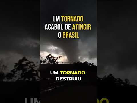 🌪️ O Brasil Tem Tornados — E Existe Uma Razão Para Isso #tornado #clima #shorts #curiosidades