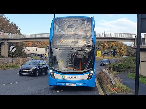 INSANE THRASH: 10652/SN16 OZR Stagecoach Northeast Adl Enviro 400 MMC On the X47