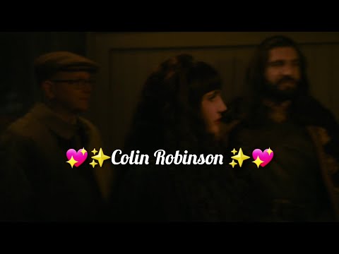 colin robinson (pastel bf) hanging out with his goth gf & bfs