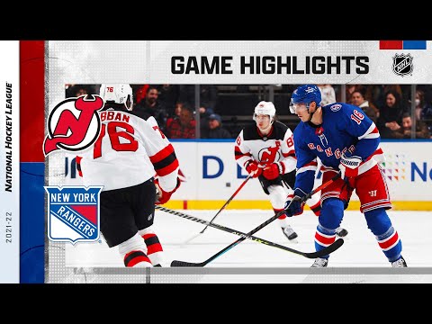 Devils @ Rangers 3/4 | NHL Highlights 2022