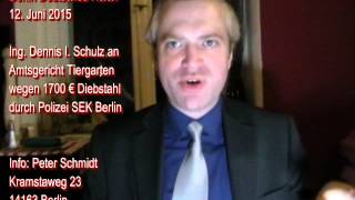 Dennis Schulz AG Tiergarten 1700€ Diebstahl durch Polizei 305. Neu-Schwabenland-Treffen 12.06.2015