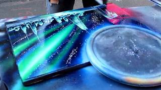 AMAZING New York City Spray Paint Art in Time Square 2014 :)