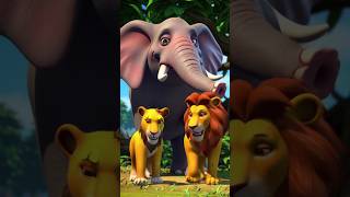 singa dan gajah bersahabat #ai