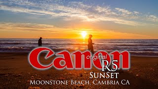 Two Sunsets, Moonstone Beach Cambria CA - always an amazing time. Canon R5 and vintage 35mm lens