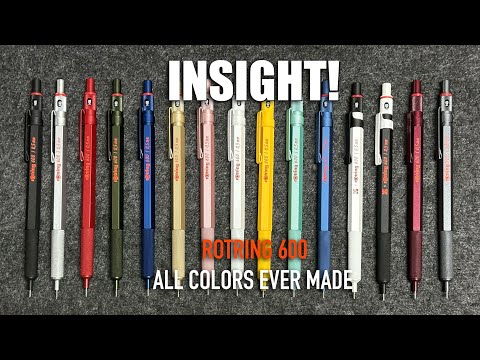 Every Rotring 600 Color Ever Made – 2012 to 2025