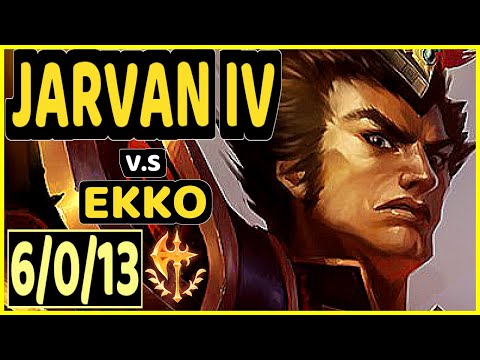 SKEANZ (JARVAN IV) vs EKKO - 6/0/13 KDA JUNGLE CHALLENGER GAMEPLAY - EUW